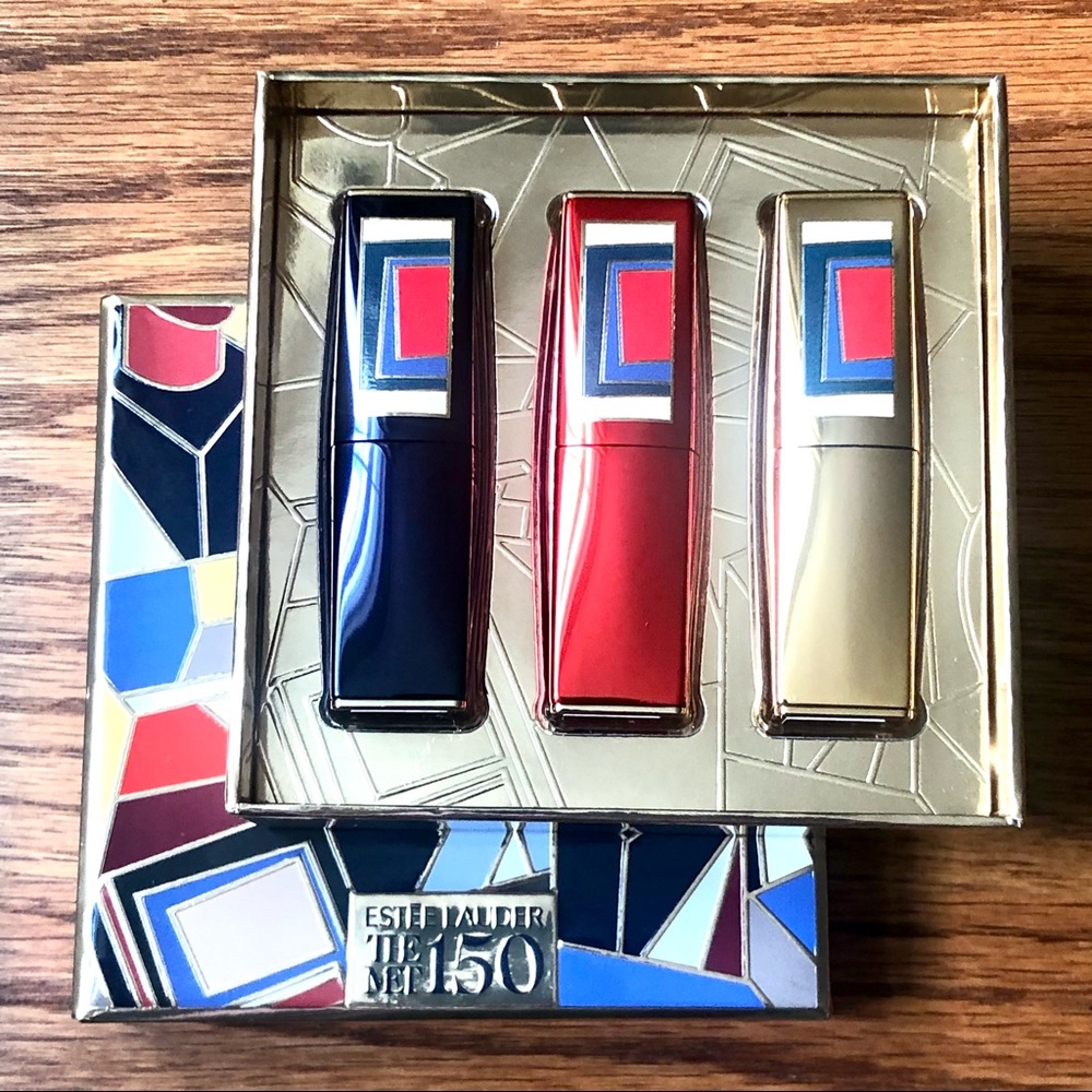 ✨HP✨NIB Estée Lauder THE MET 150 Limited Edition Lipstick Trio Set - Picture 5 of 10